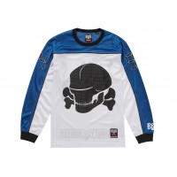 Supreme Bounty Hunter Mesh Moto Jersey White
