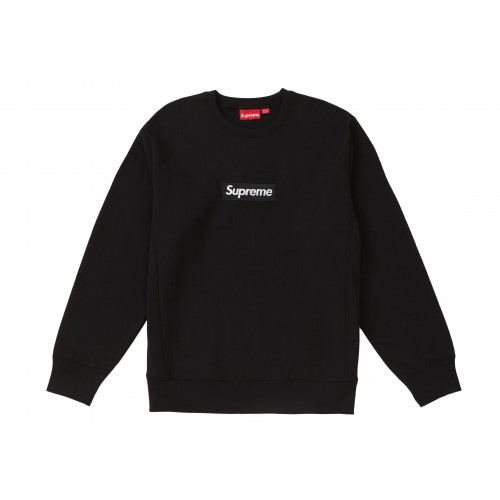 Оригинальный шмот Supreme Box Logo Crewneck (FW18) Black