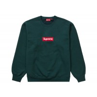 Supreme Box Logo Crewneck (FW22) Dark Pine