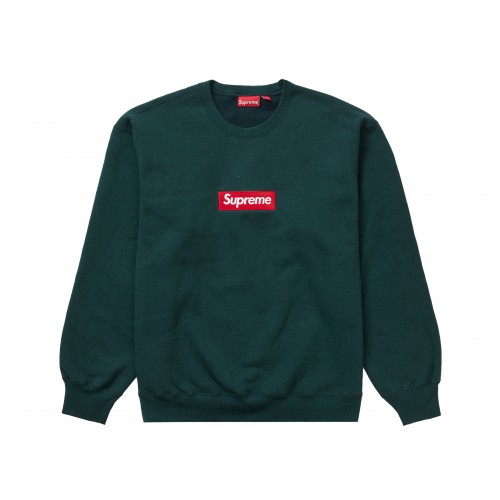 Оригинальный шмот Supreme Box Logo Crewneck (FW22) Dark Pine