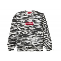 Supreme Box Logo Crewneck (FW22) Zebra