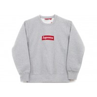 Supreme Box Logo Crewneck (FW15) Heather Grey