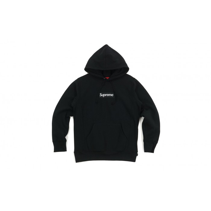 Box logo store hoodie black