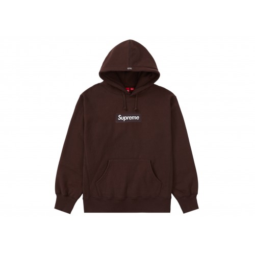 Оригинальный шмот Supreme Box Logo Hooded Sweatshirt (FW21) Dark Brown