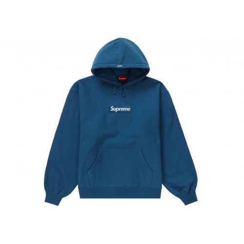 Оригинальный шмот Supreme Box Logo Hooded Sweatshirt (FW23) Blue