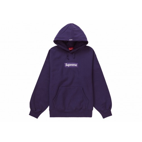 Оригинальный шмот Supreme Box Logo Hooded Sweatshirt (FW23) Dark Purple