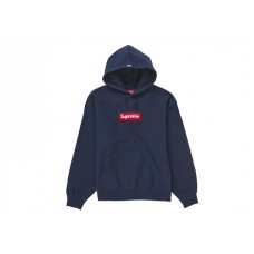 Supreme Box Logo Hooded Sweatshirt (FW24) Navy