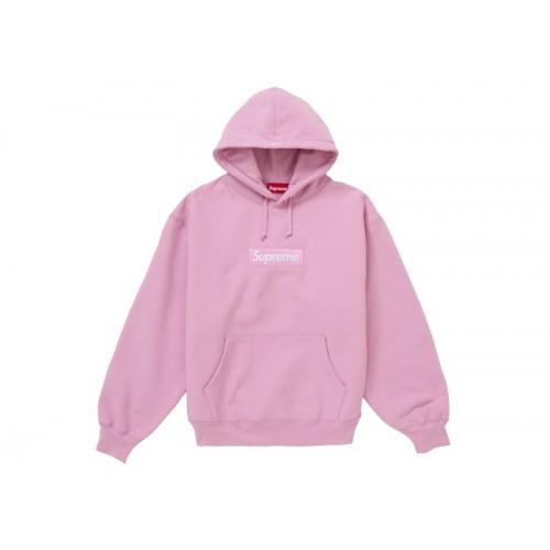 Supreme Box Logo Hooded Sweatshirt (FW24) Pink