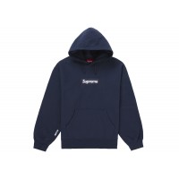 Supreme Box Logo Hooded Sweatshirt (FW25) Navy