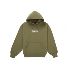 Supreme Box Logo Hooded Sweatshirt (FW25) Light Olive