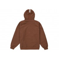 Supreme Brim Zip Up Hooded Sweatshirt Dark Brown