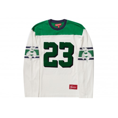 Оригинальный шмот Supreme Bumblebee L/S Football Top White