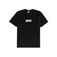 Supreme Burberry Box Logo Tee Black