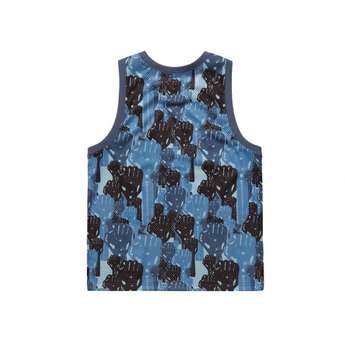 Оригинальный шмот Supreme Camo Basketball Jersey Blue - 70см
