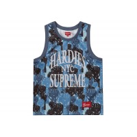 Supreme Camo Basketball Jersey Blue