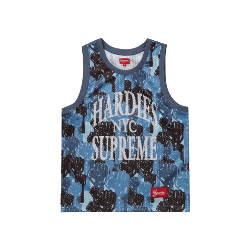 Оригинальный шмот Supreme Camo Basketball Jersey Blue - 70см