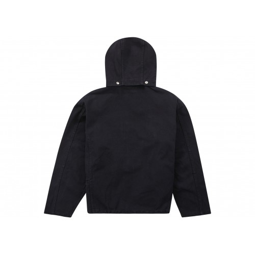 Оригинальный шмот Supreme Canvas Clip Jacket Black - 70см
