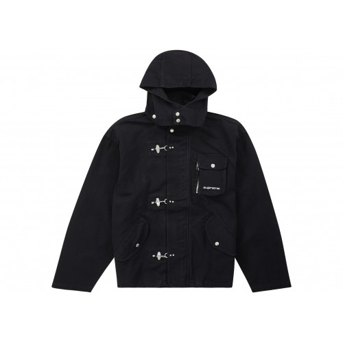 Оригинальный шмот Supreme Canvas Clip Jacket Black - 70см