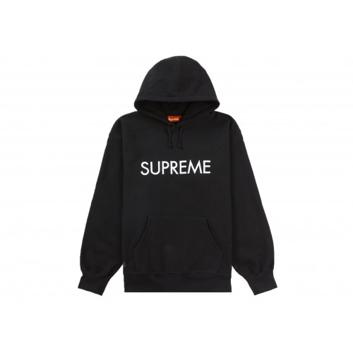 Оригинальный шмот Supreme Capital Hooded Sweatshirt Black