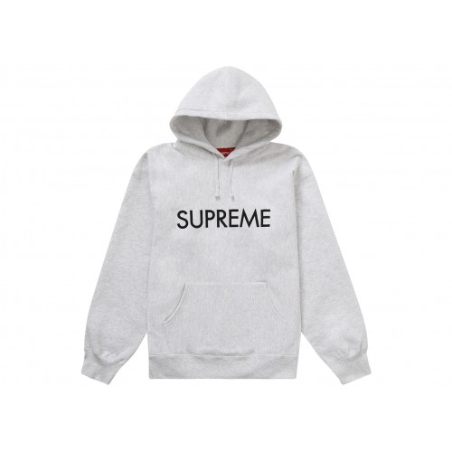 Оригинальный шмот Supreme Capital Hooded Sweatshirt Ash Grey
