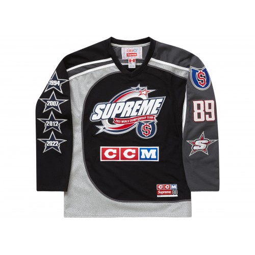 Оригинальный шмот Supreme CCM All Stars Hockey Jersey Black - 70см