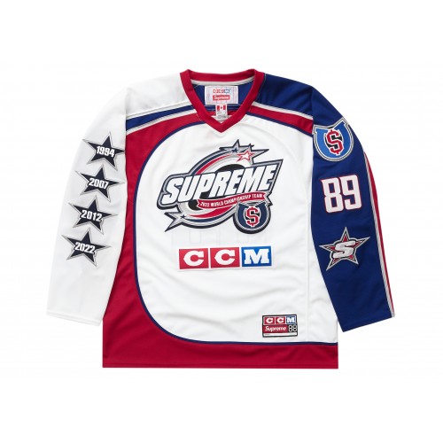 Оригинальный шмот Supreme CCM All Stars Hockey Jersey White