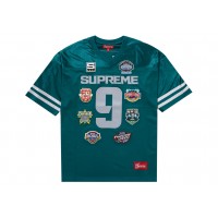 Supreme Championships Embroidered Football Jersey Dark Teal