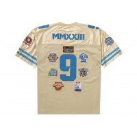 Supreme Championships Embroidered Football Jersey Gold