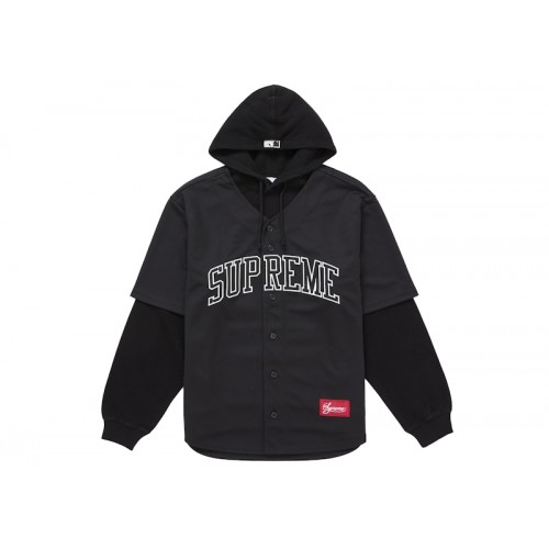 Supreme Chicago White Sox Hooded Baseball Jersey Black