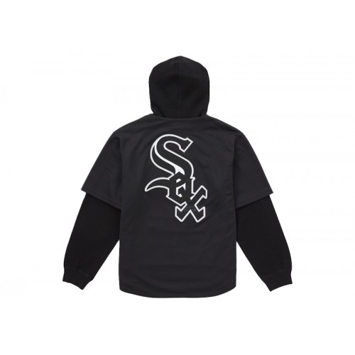 Supreme Chicago White Sox Hooded Baseball Jersey Black