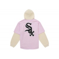 Supreme Chicago White Sox Hooded Baseball Jersey Pink