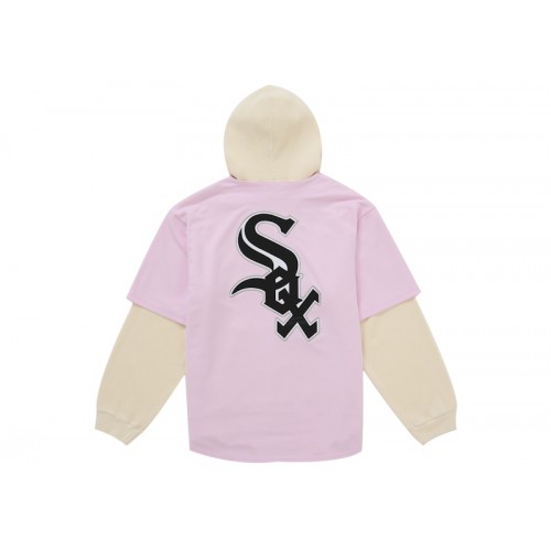 Supreme Chicago White Sox Hooded Baseball Jersey Pink