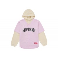 Supreme Chicago White Sox Hooded Baseball Jersey Pink