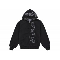 Supreme Chicago White Sox Zip Up Hooded Sweatshirt Black