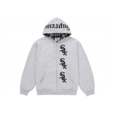 Supreme Chicago White Sox Zip Up Hooded Sweatshirt Grey