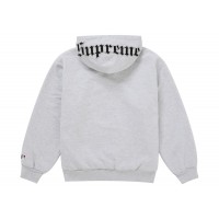 Supreme Chicago White Sox Zip Up Hooded Sweatshirt Grey