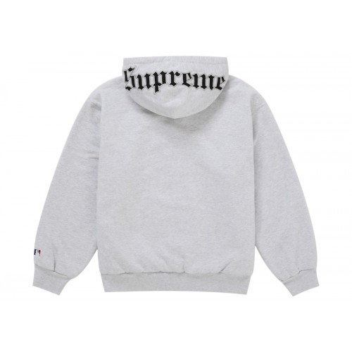 Supreme Chicago White Sox Zip Up Hooded Sweatshirt Grey