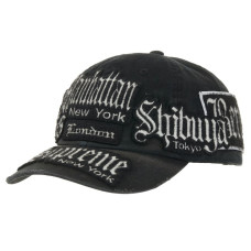 Supreme City Patches 6-Panel Hat Black