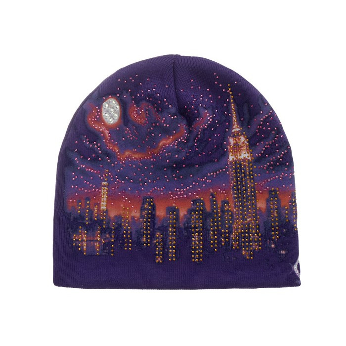Шапка Supreme Cityscape Beanie Purple Шапка Supreme Cityscape Beanie Purple