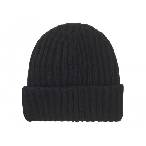 Supreme Classic Logo Chunky Ribbed Beanie (FW24) Black
