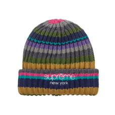Supreme Classic Logo Chunky Ribbed Beanie (FW26) Multicolor