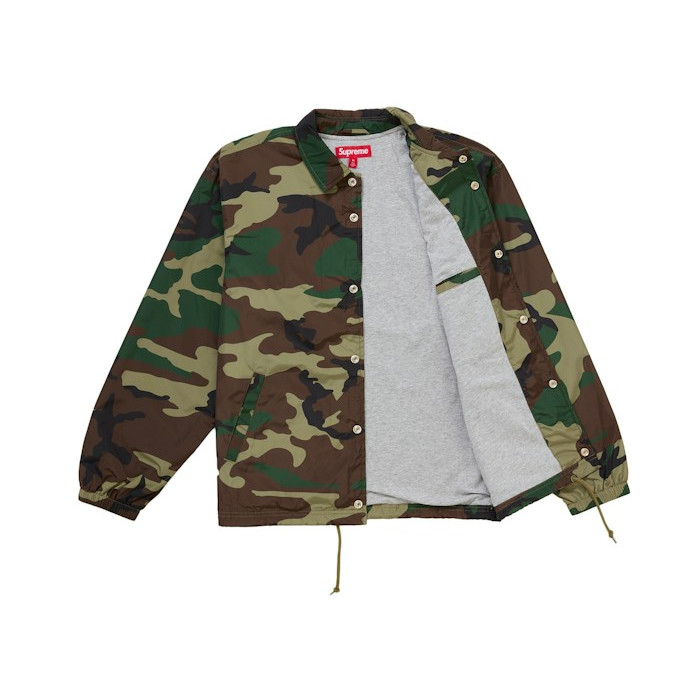 Куртка Supreme Coaches Jacket Woodland Camo Куртка Supreme Coaches Jacket Woodland Camo
