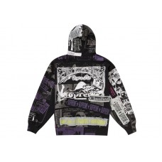 Supreme Collage Zip Up Hooded Sweatshirt Black