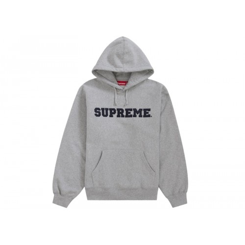 Оригинальный шмот Supreme Collegiate Hooded Sweatshirt Heather Grey