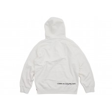 Supreme Comme des Garcons SHIRT Split Box Logo Hooded Sweatshirt White