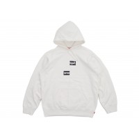 Supreme Comme des Garcons SHIRT Split Box Logo Hooded Sweatshirt White