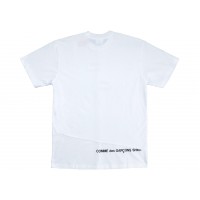 Supreme Comme des Garcons SHIRT Split Box Logo Tee White