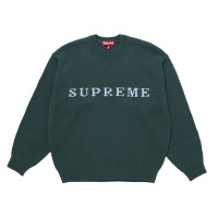 Supreme Contrast Logo Sweater (FW25) Pine