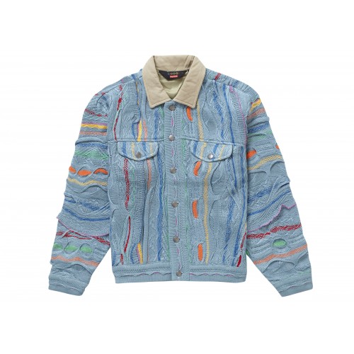 Оригинальный шмот Supreme Coogi Trucker Jacket Blue - 70см