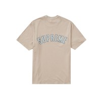 Supreme Cracked Arc S/S Top Light Brown